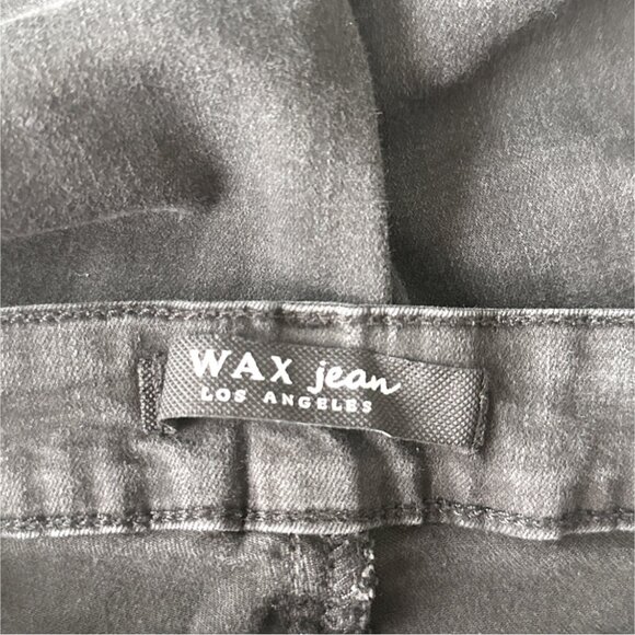 WAX Jeans Black Ripped Skinny Jeans Distressed Size 24 - Picture 3 of 4